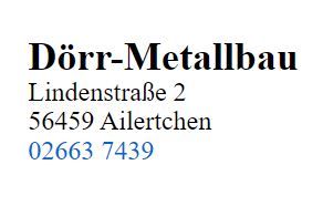 doerr metallbau